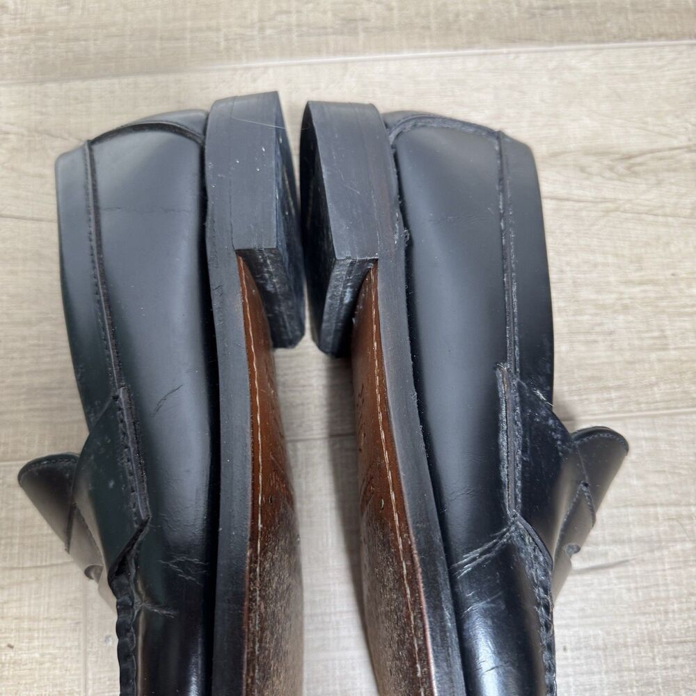 Sebago Mens 8.5 Classic Penny Loafer Black Leather Handsewn Luxury Goodyear Welt - Picture 10 of 12